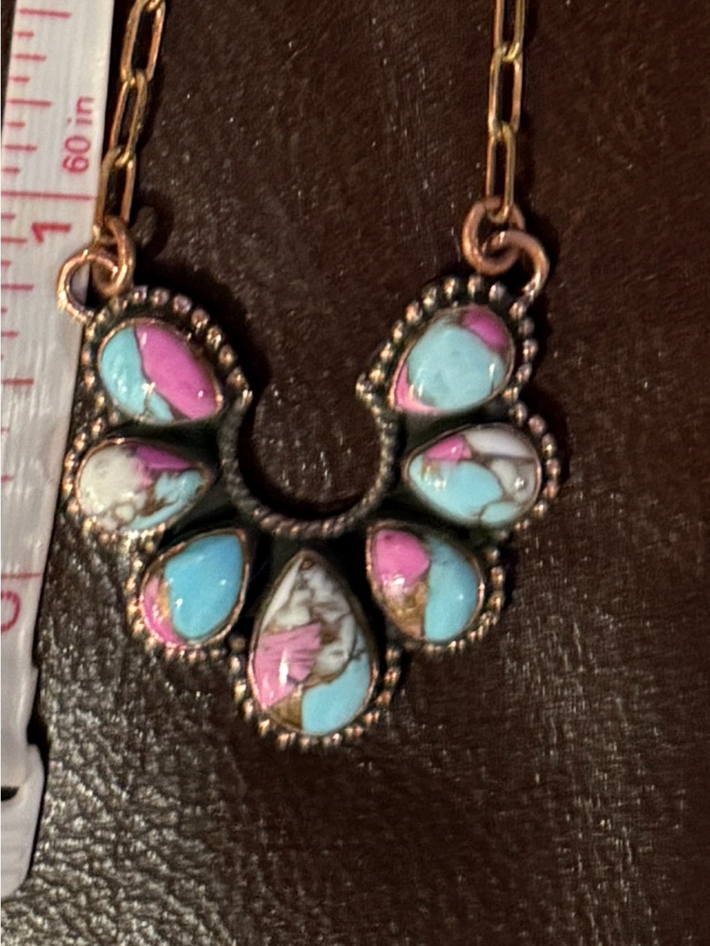 Cotton candy necklace